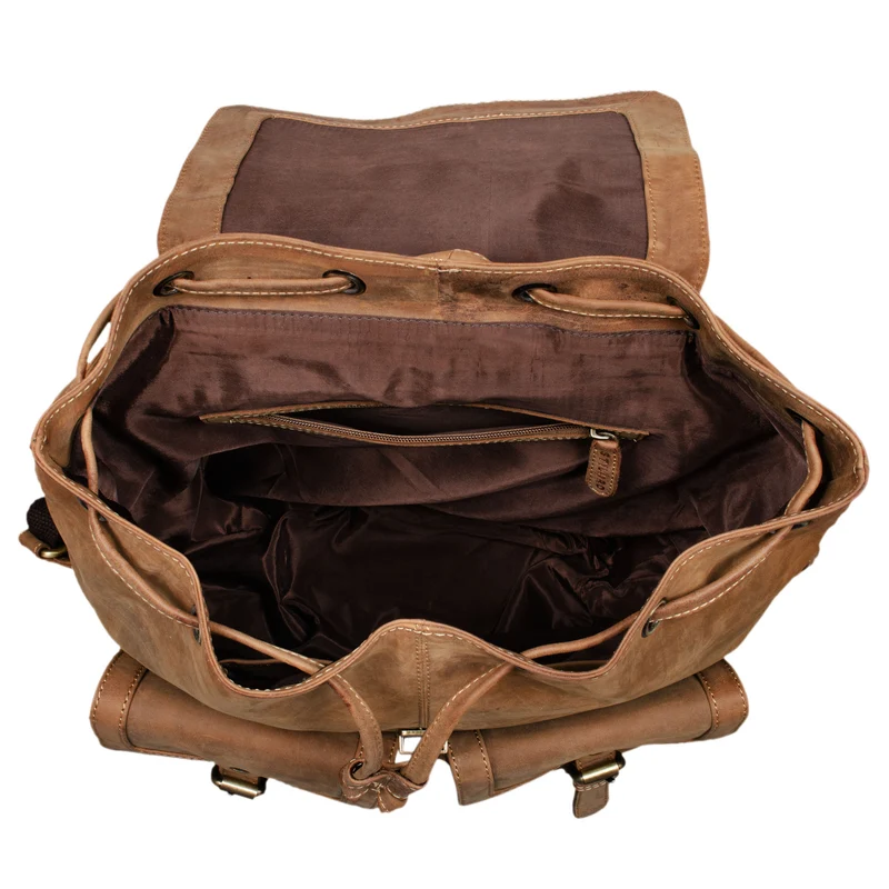 B-WARE "Nora" Großer Lederrucksack Vintage