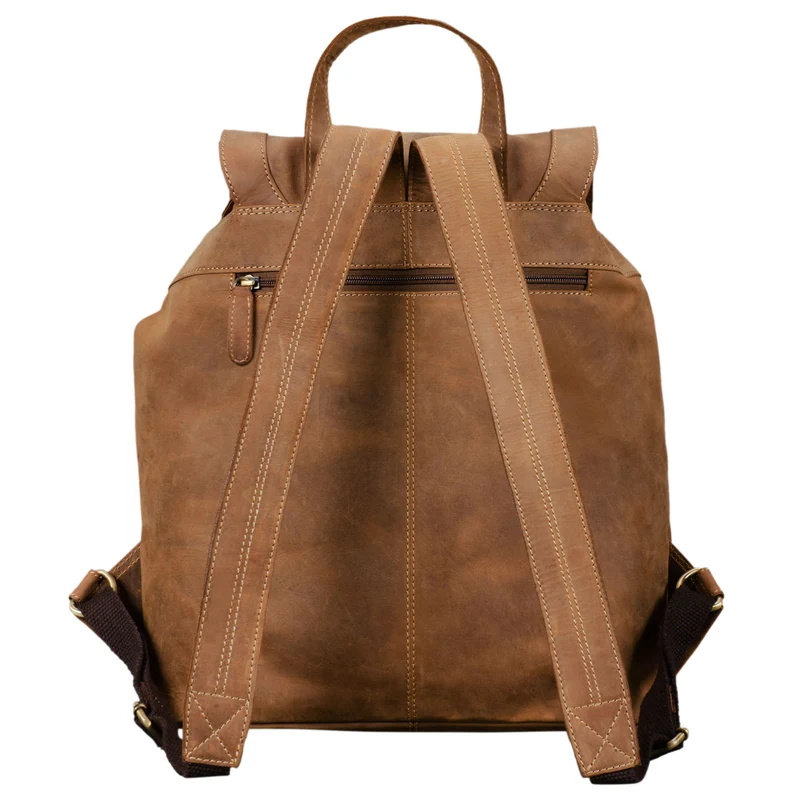 B-WARE "Nora" Großer Lederrucksack Vintage