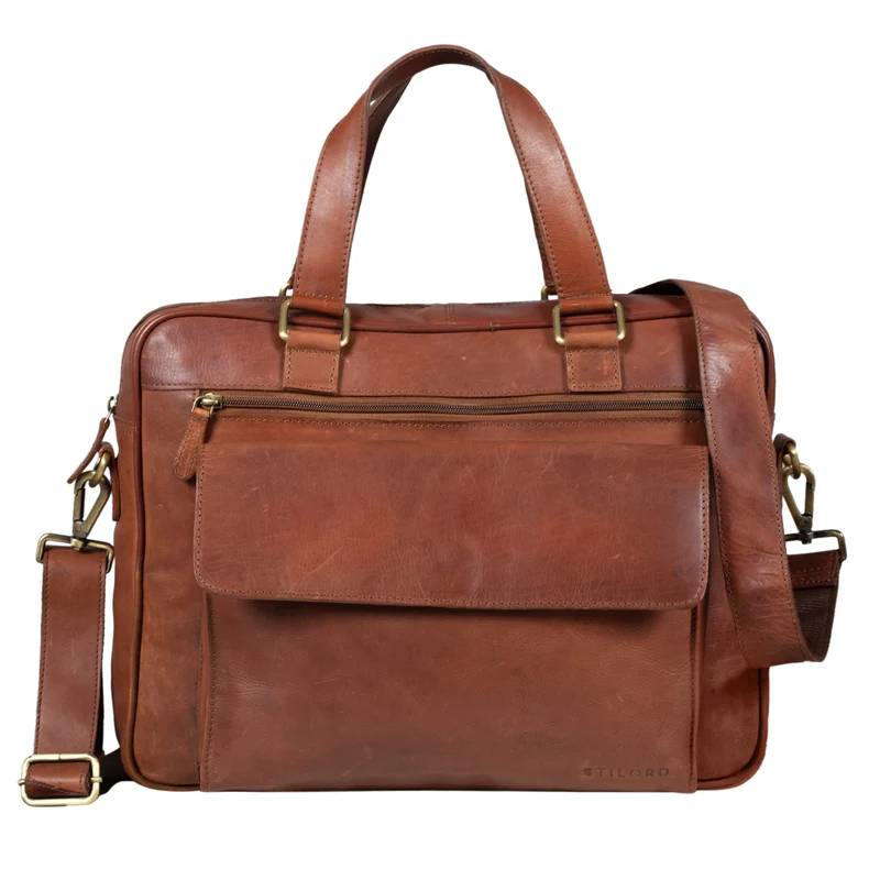 B-WARE "Florence" Vintage Businesstasche Frauen Leder