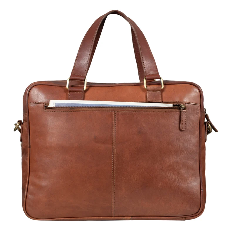 B-WARE "Florence" Vintage Businesstasche Frauen Leder
