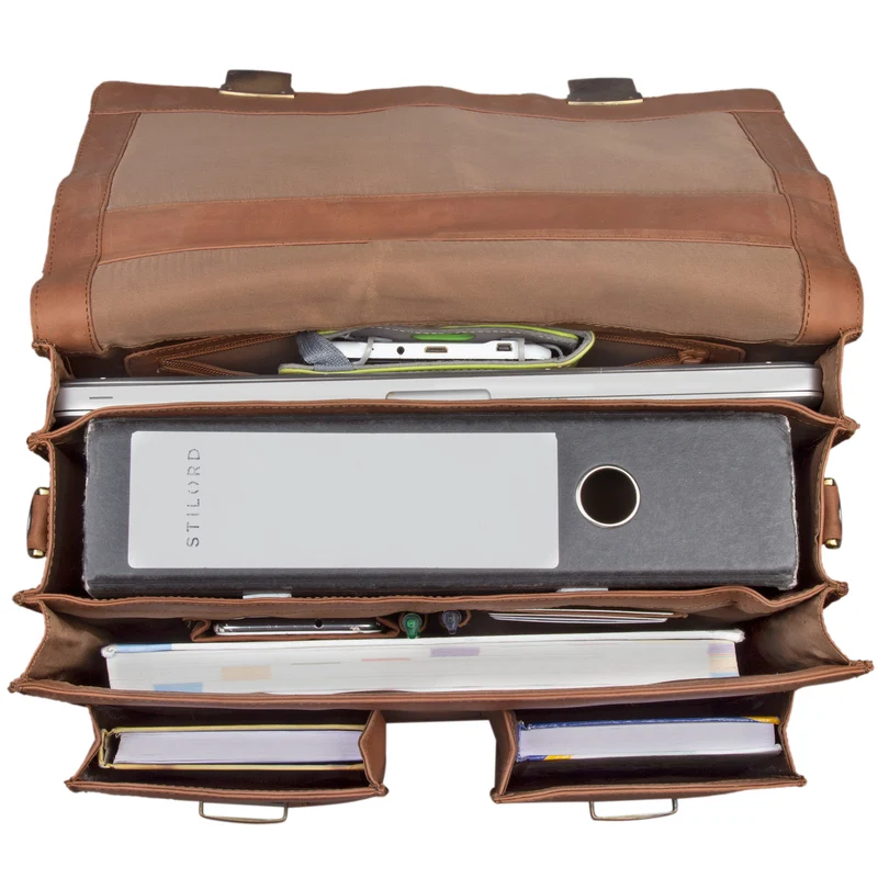 B-WARE "Atlas" Aktentasche Leder