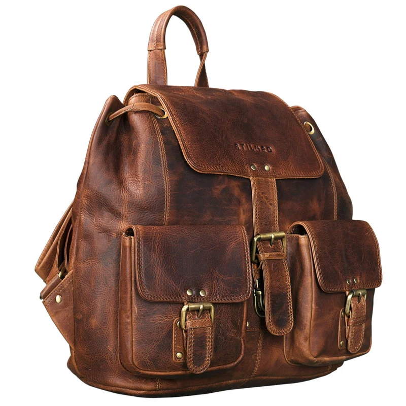 B-WARE Vintage Rucksack Leder Damen