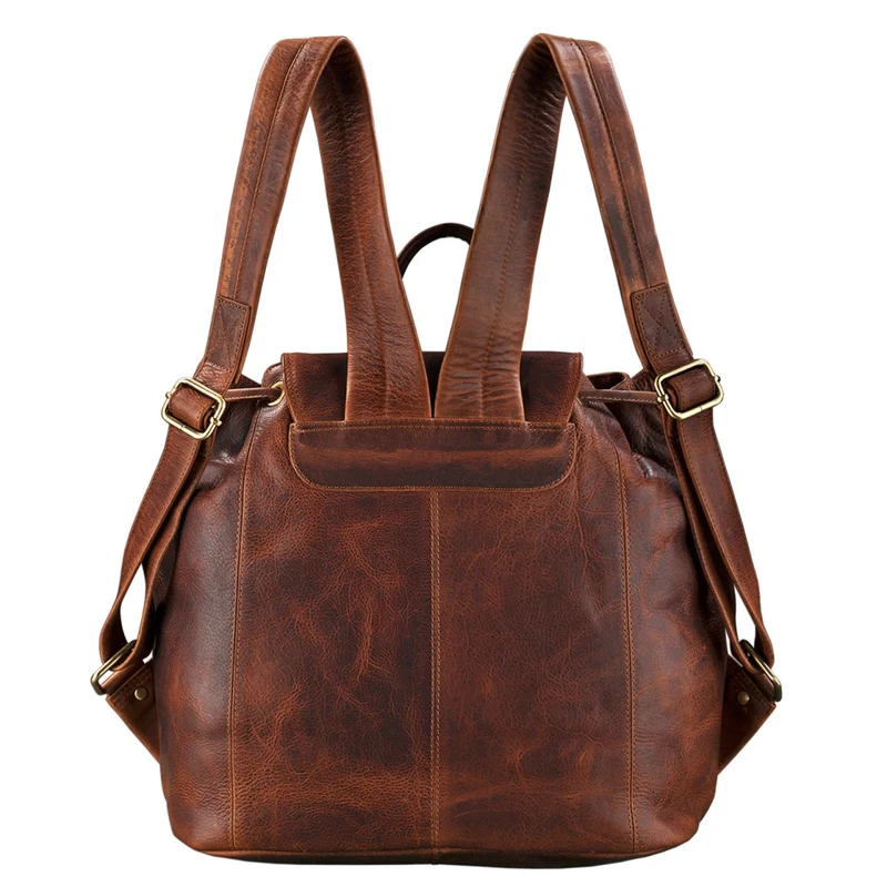 B-WARE Vintage Rucksack Leder Damen