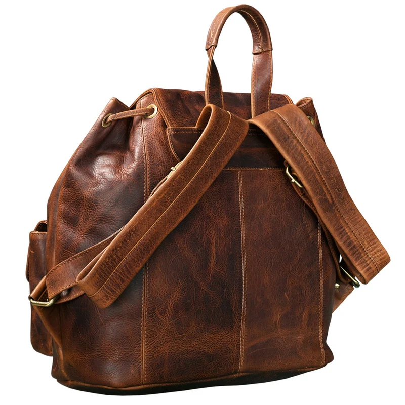 B-WARE Vintage Rucksack Leder Damen