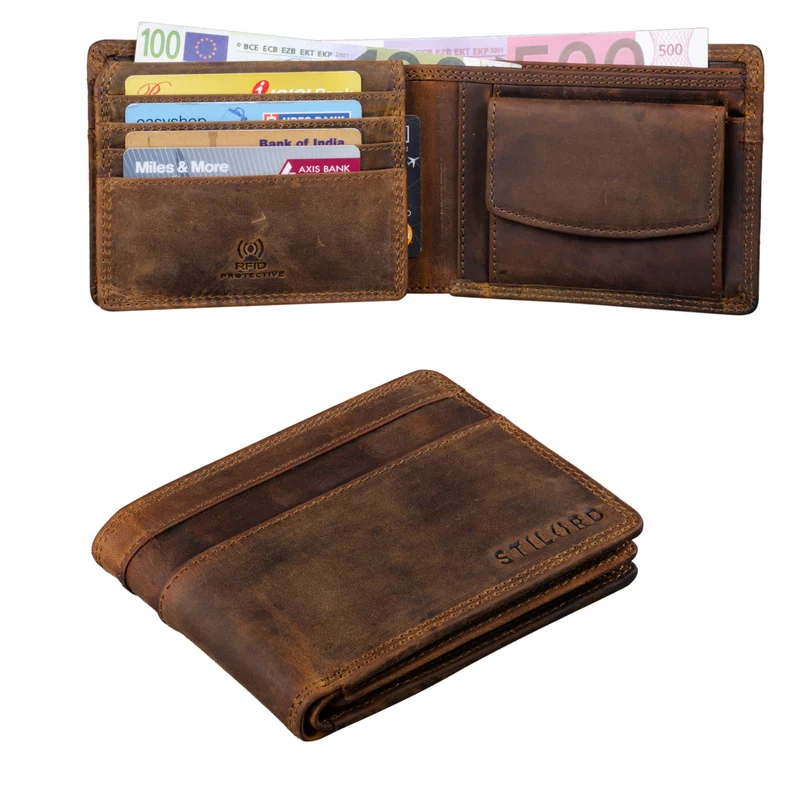 B-WARE "Cooper" RFID Leder Brieftasche Herren