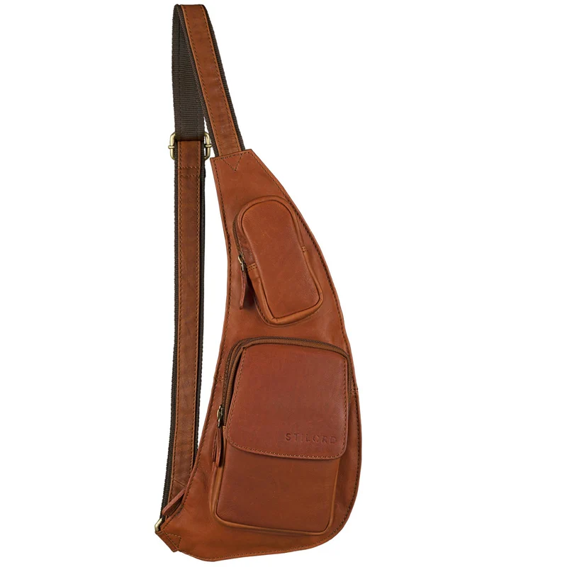 B-WARE "Adrian" Brusttasche Leder
