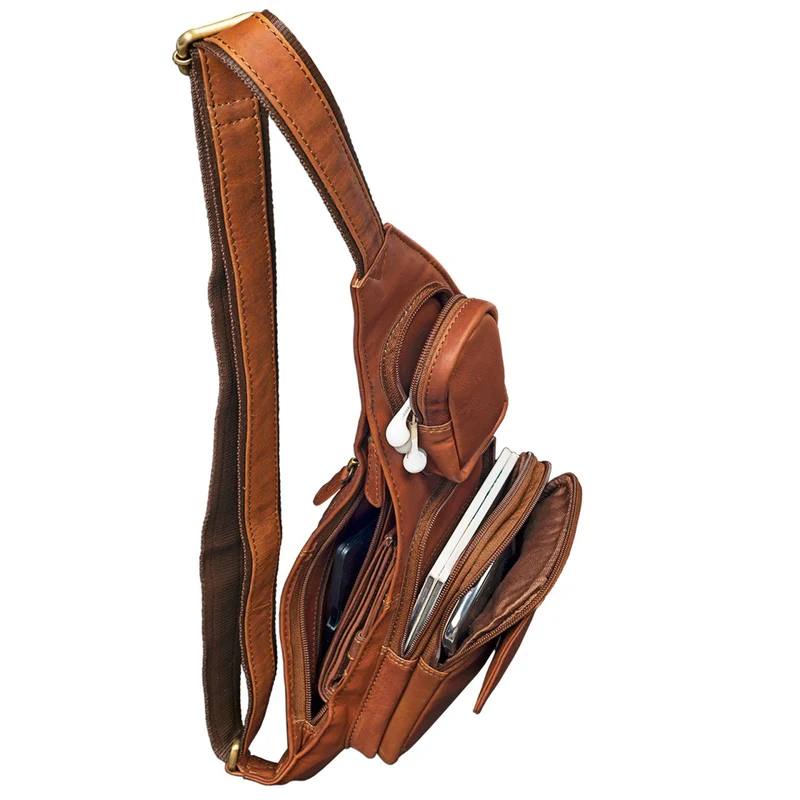 B-WARE "Adrian" Brusttasche Leder