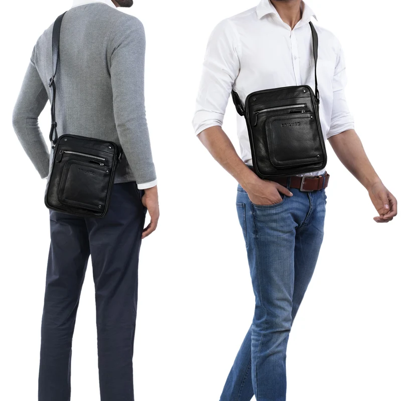 "Randall" Vintage Ledertasche Umhängetasche