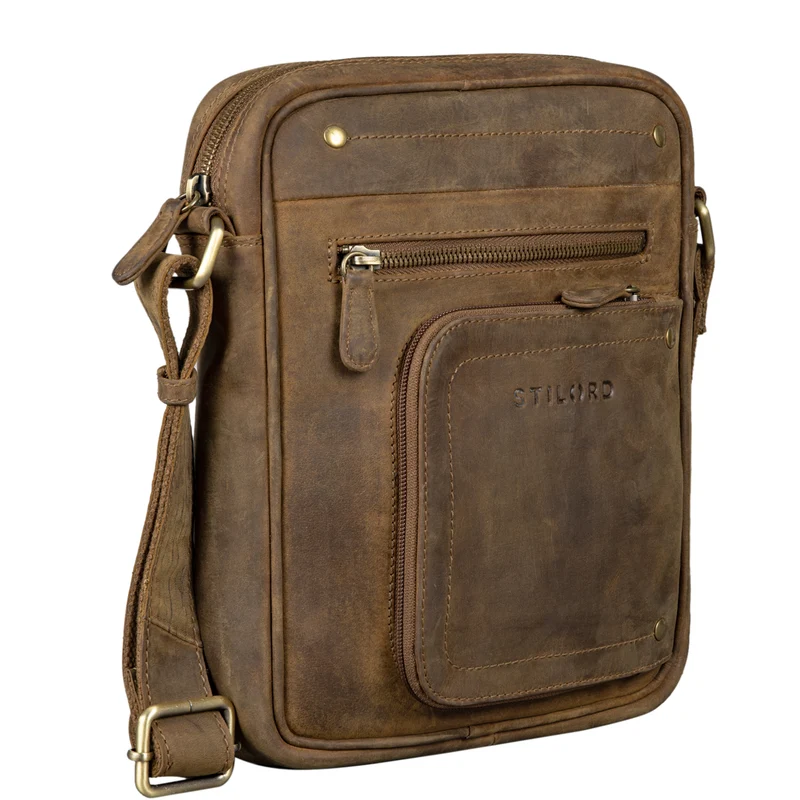 "Randall" Vintage Ledertasche Umhängetasche
