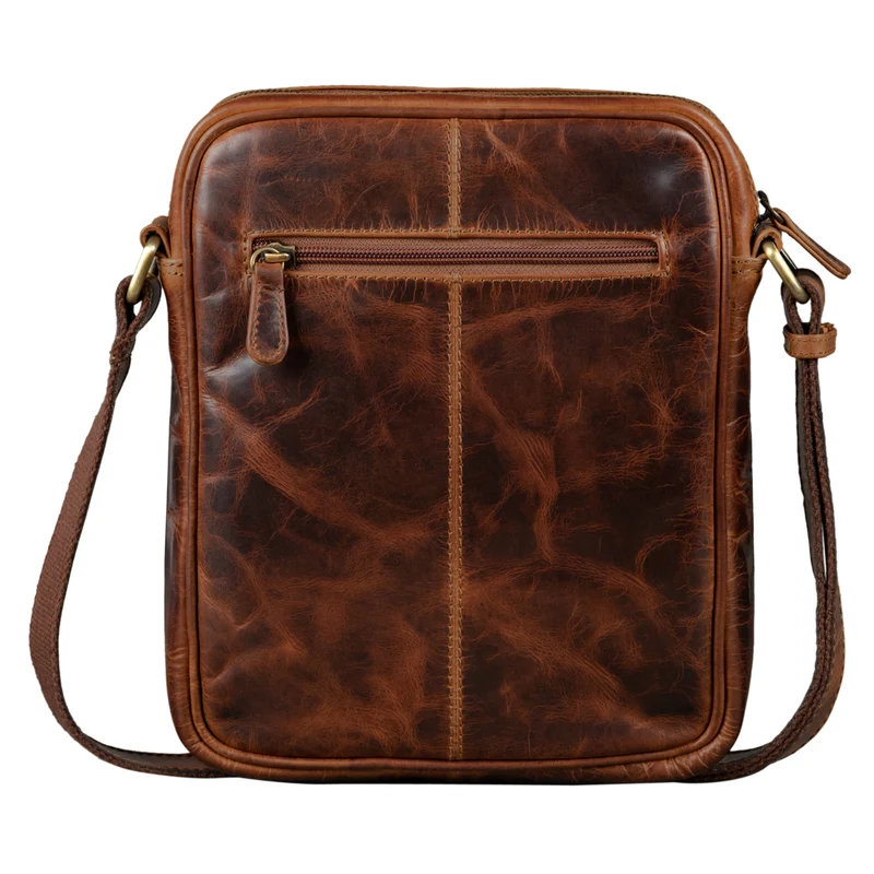 "Randall" Vintage Ledertasche Umhängetasche