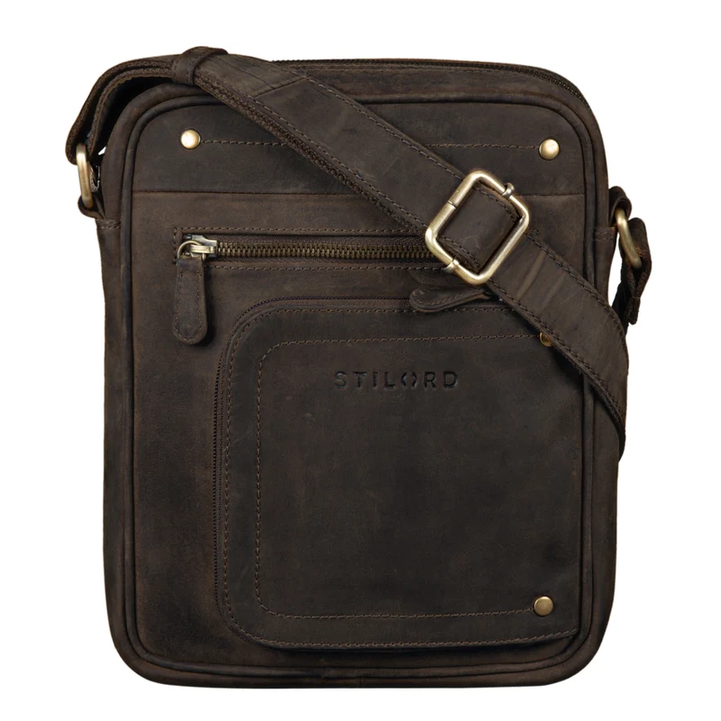 "Randall" Vintage Ledertasche Umhängetasche