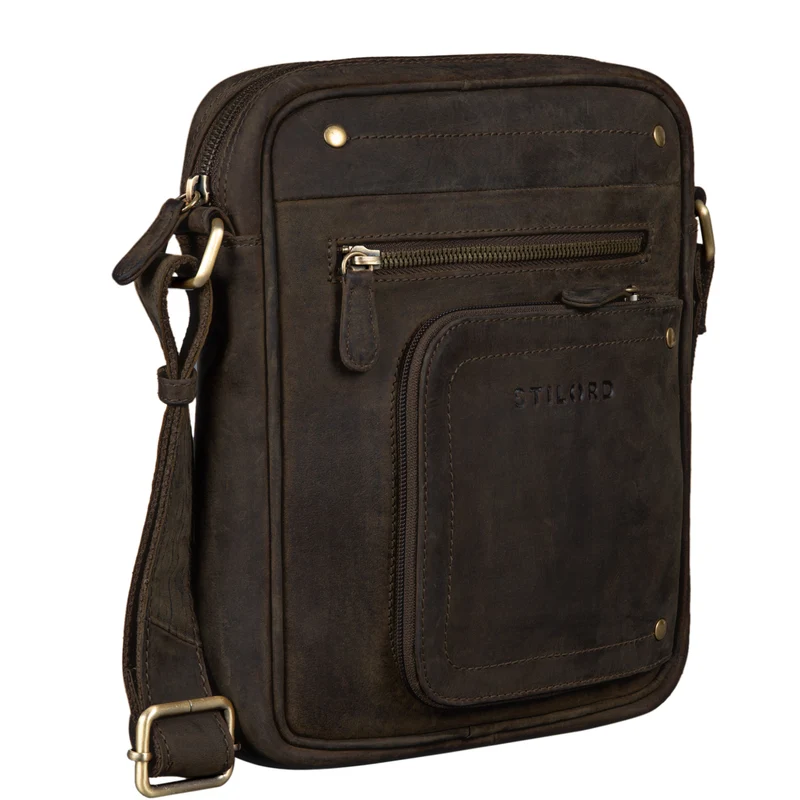 "Randall" Vintage Ledertasche Umhängetasche