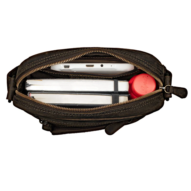 "Randall" Vintage Ledertasche Umhängetasche