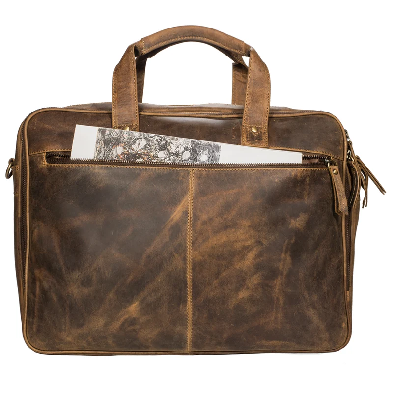 B-WARE "Walt" Vintage Aktentasche Leder Herren Damen