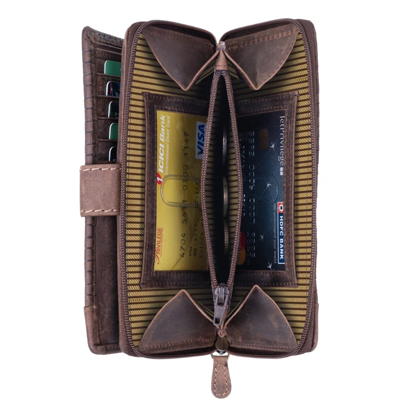 "Isabella" Leder Damen Geldbeutel RFID