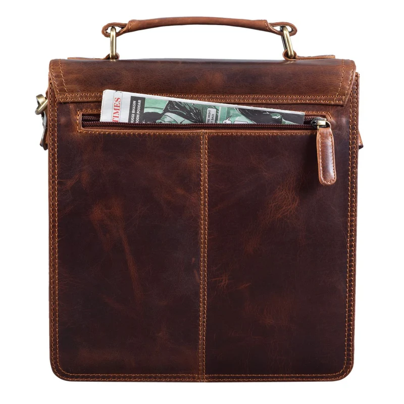 B-WARE "Alexian" Leder Schultertasche Herren Klein