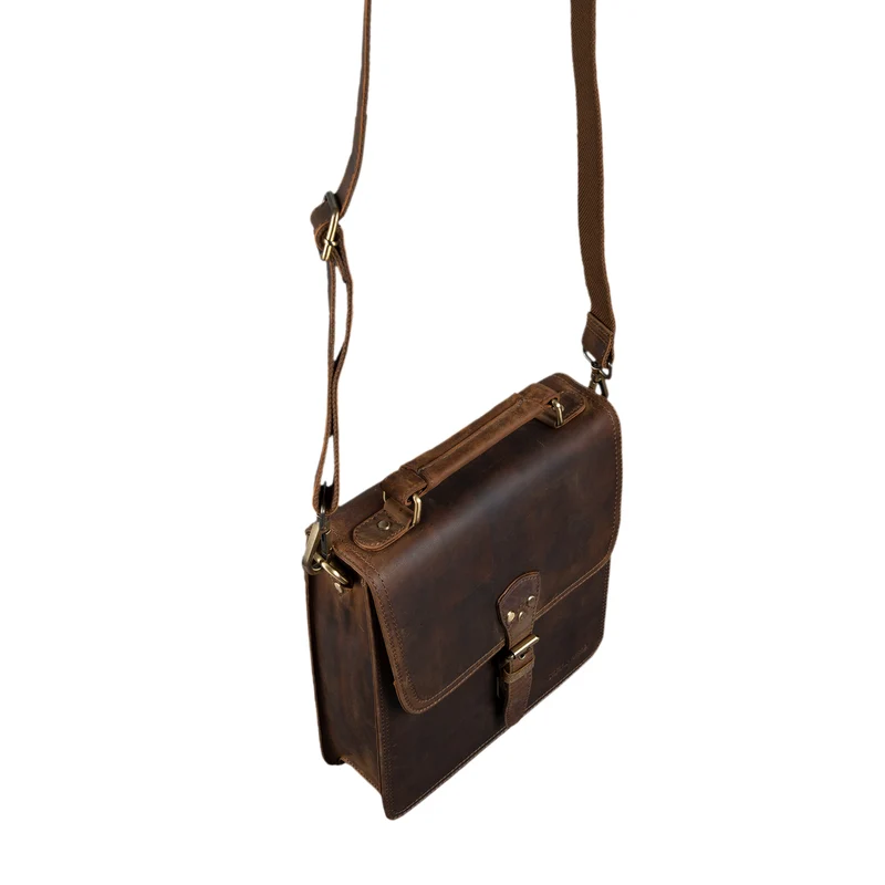 B-WARE "Alexian" Leder Schultertasche Herren Klein