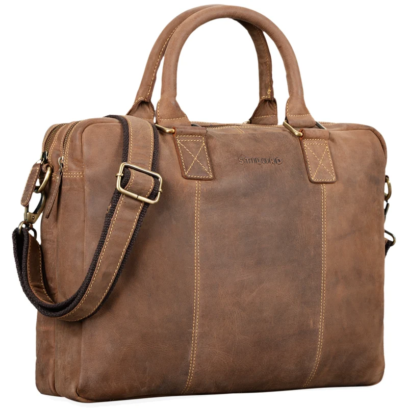 B-WARE "Zacharias" Businesstasche Leder Aktentasche