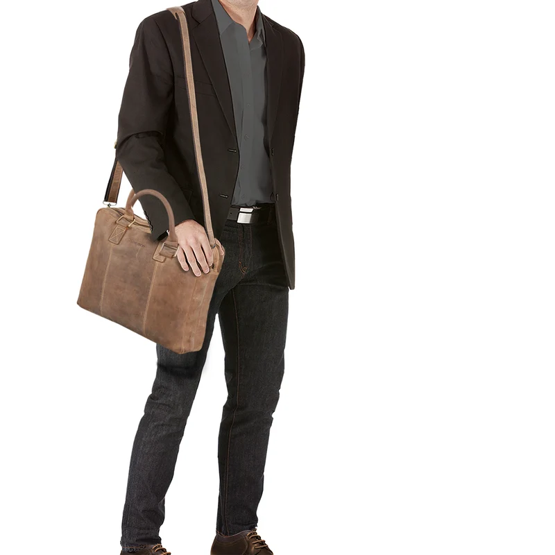 B-WARE "Zacharias" Businesstasche Leder Aktentasche