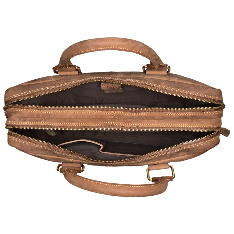 B-WARE "Zacharias" Businesstasche Leder Aktentasche