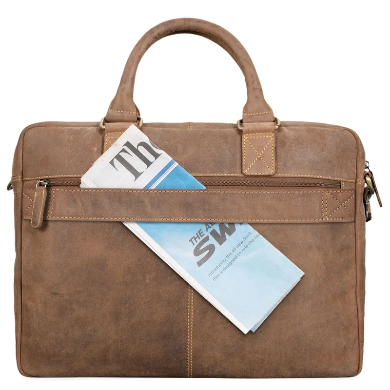 B-WARE "Zacharias" Businesstasche Leder Aktentasche