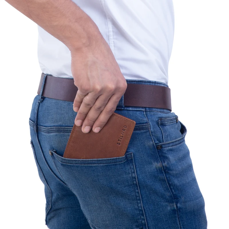 B-WARE "Elliot" RFID Geldbeutel Herren Leder