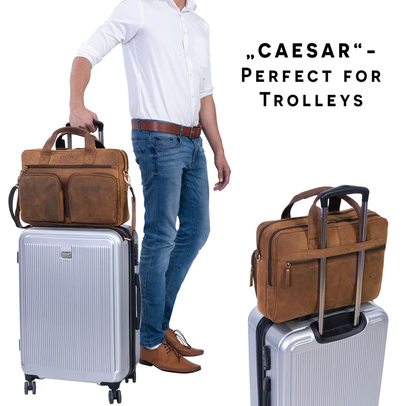 "Caesar" Businesstasche 15,6 Zoll Leder