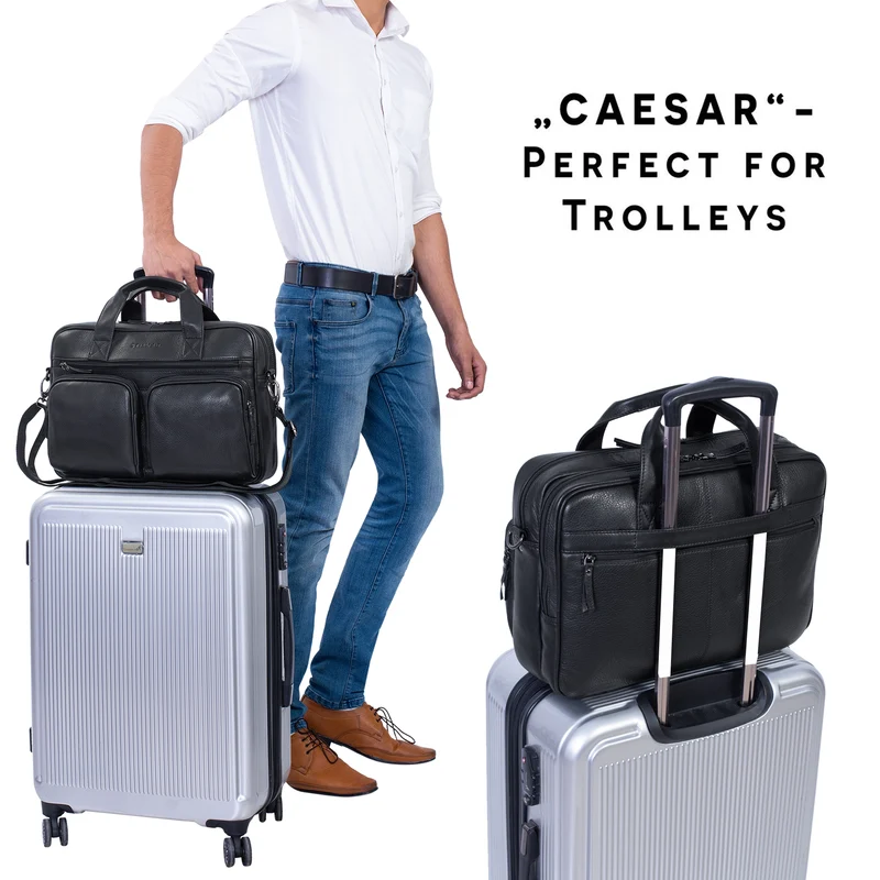 "Caesar" Businesstasche 15,6 Zoll Leder
