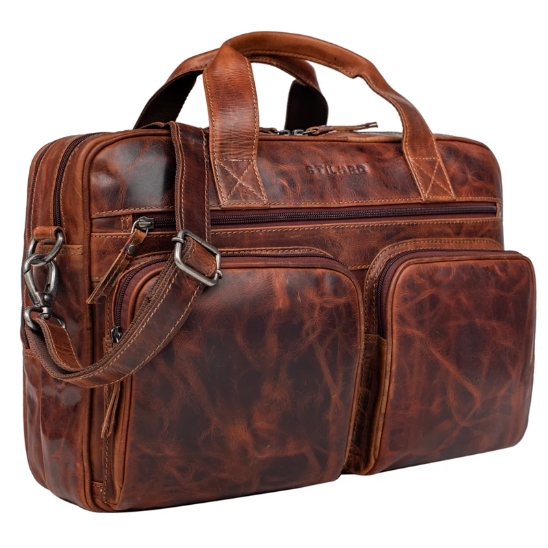 "Caesar" Businesstasche 15,6 Zoll Leder