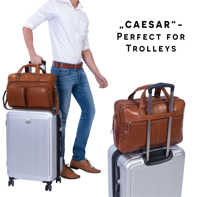 "Caesar" Businesstasche 15,6 Zoll Leder