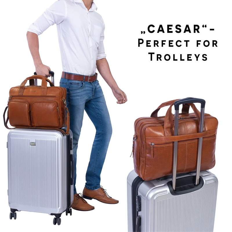 "Caesar" Businesstasche 15,6 Zoll Leder