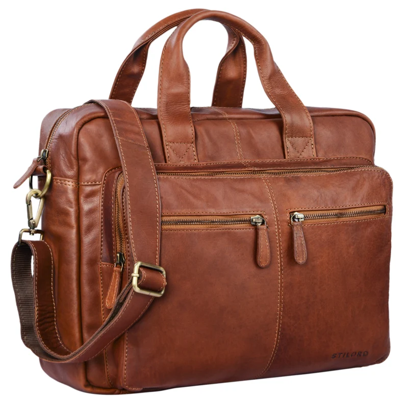 "Leandro" Ledertasche Herren Laptoptasche