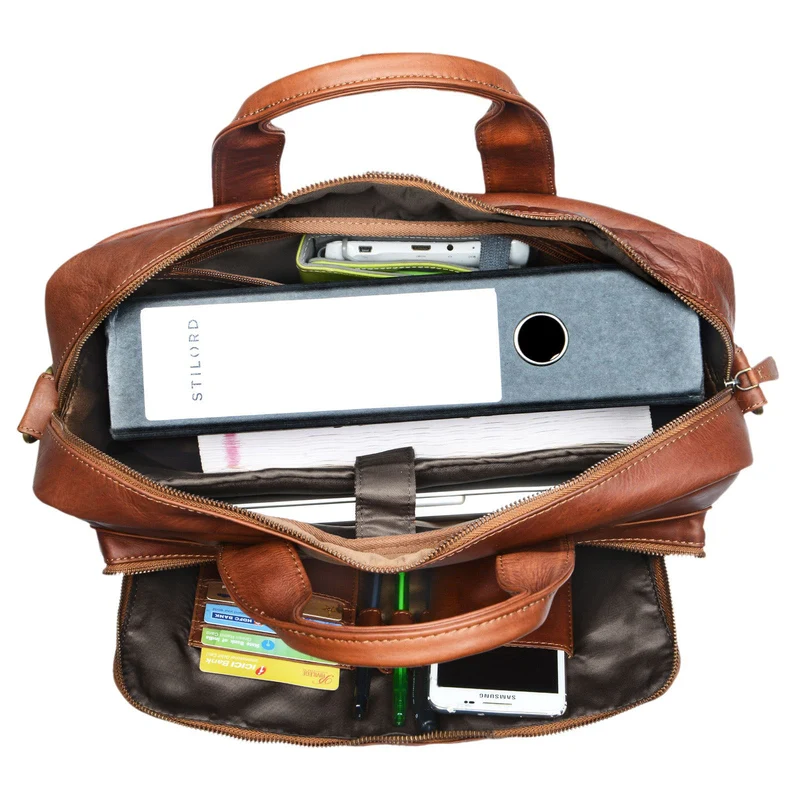 "Leandro" Ledertasche Herren Laptoptasche