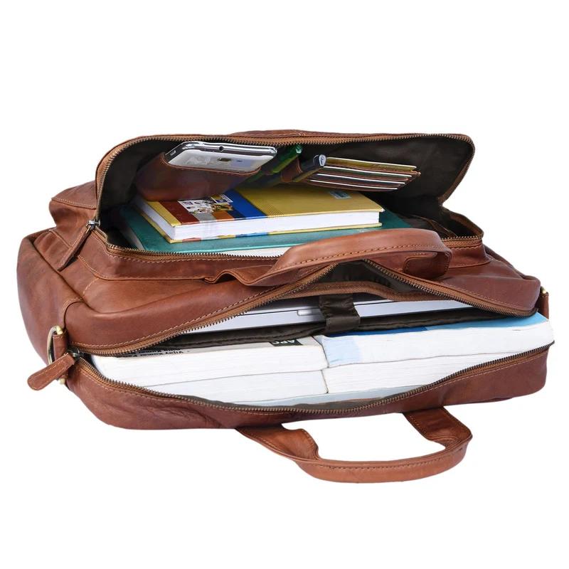 "Leandro" Ledertasche Herren Laptoptasche