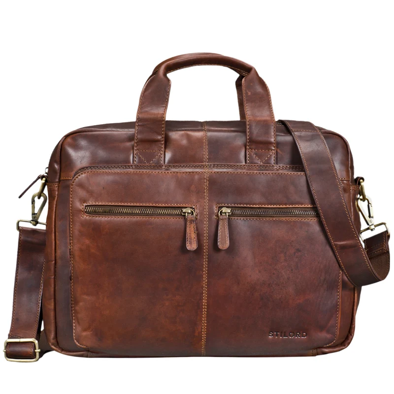"Leandro" Ledertasche Herren Laptoptasche