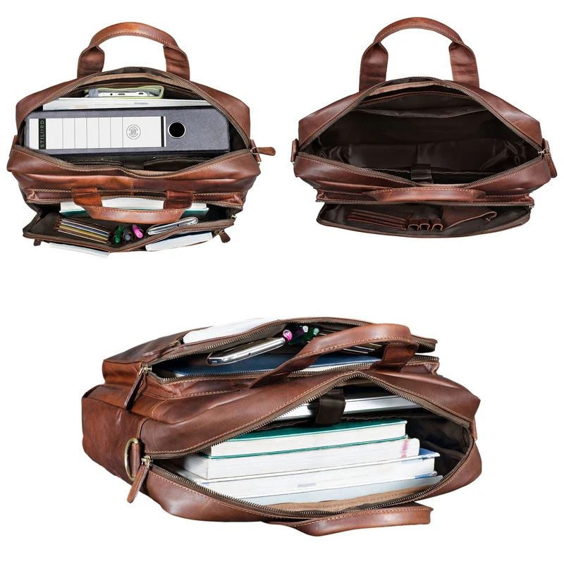 "Leandro" Ledertasche Herren Laptoptasche