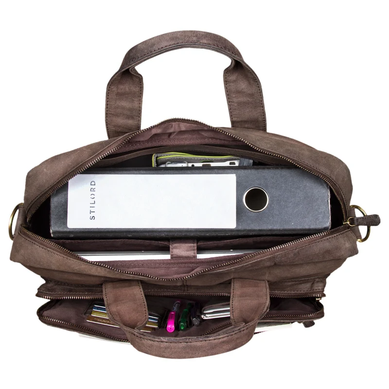 "Leandro" Ledertasche Herren Laptoptasche
