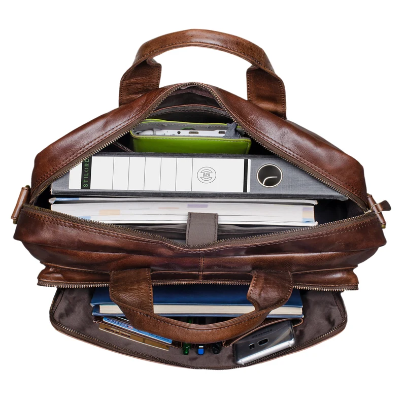 "Leandro" Ledertasche Herren Laptoptasche