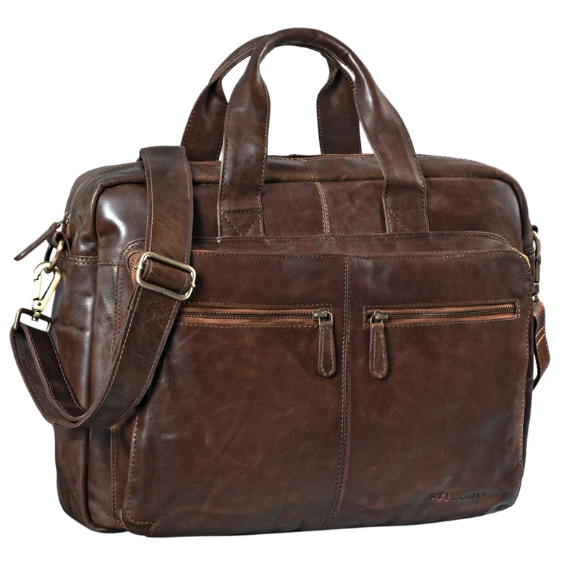 "Leandro" Ledertasche Herren Laptoptasche