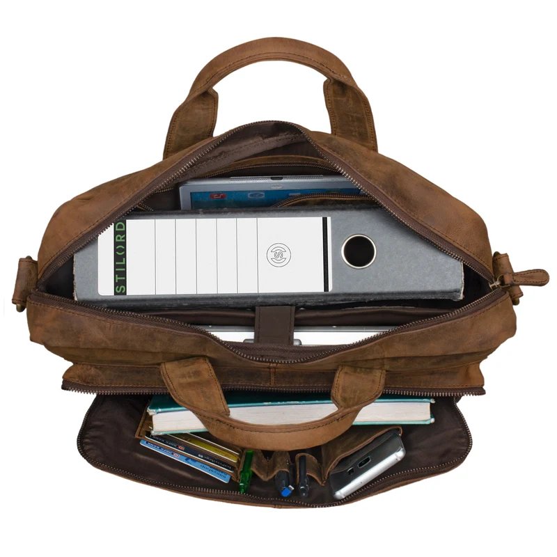 "Leandro" Ledertasche Herren Laptoptasche