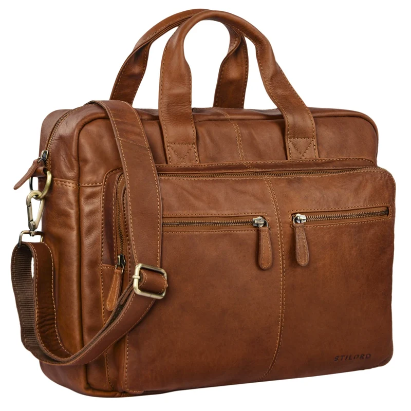 "Leandro" Ledertasche Herren Laptoptasche