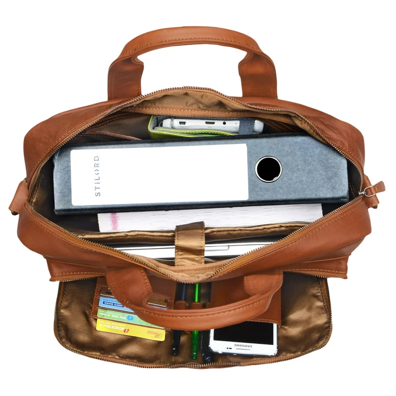 "Leandro" Ledertasche Herren Laptoptasche