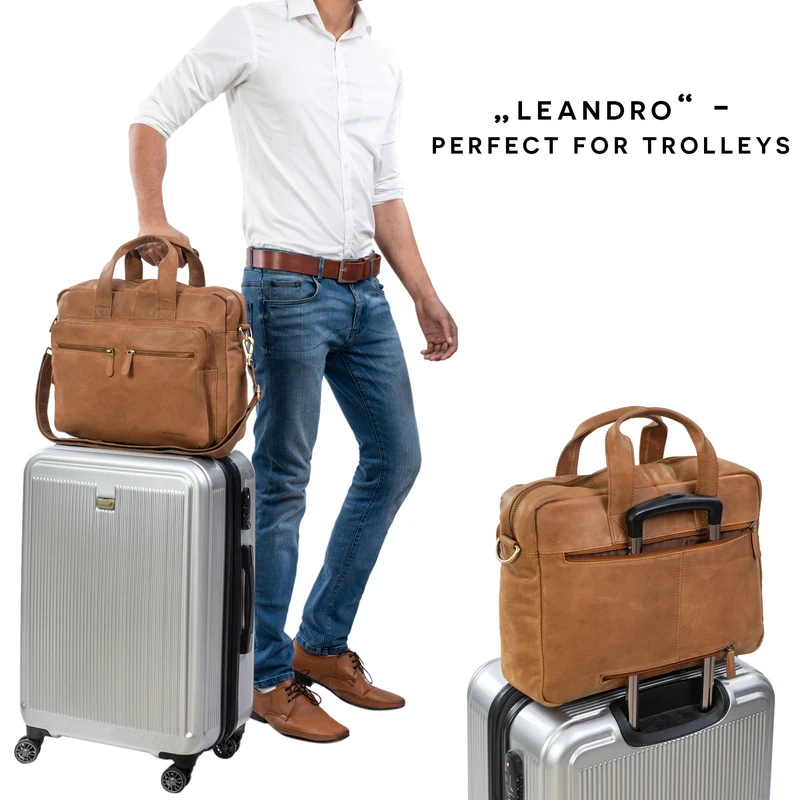 "Leandro" Ledertasche Herren Laptoptasche