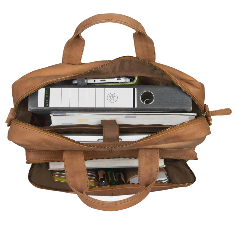 "Leandro" Ledertasche Herren Laptoptasche