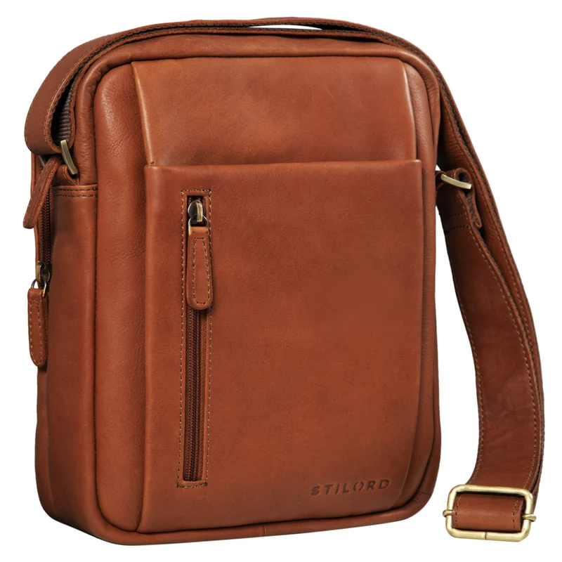"Irving" Vintage Leder Tasche Klein