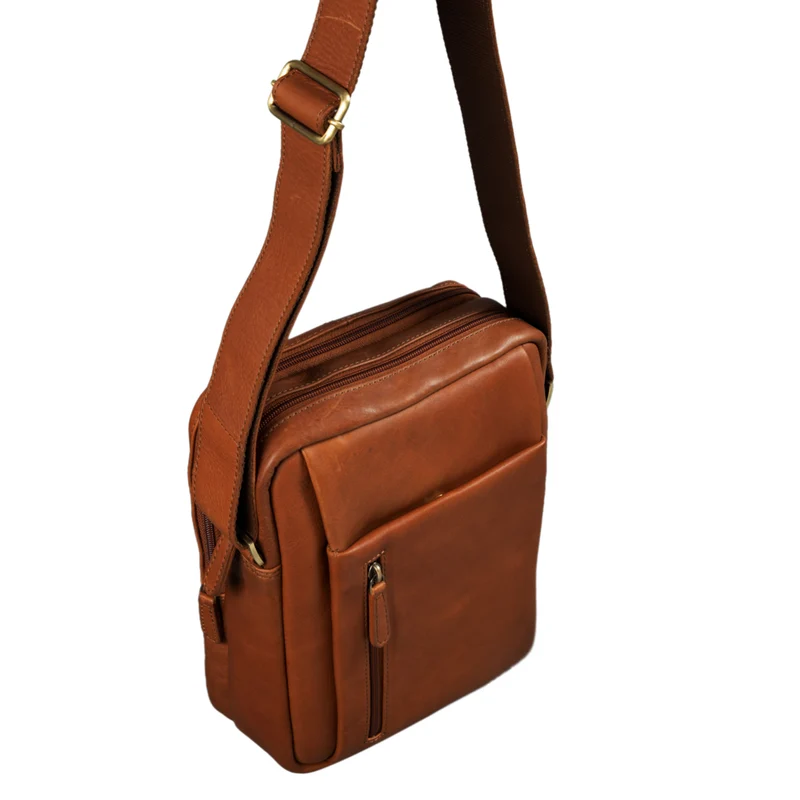 "Irving" Vintage Leder Tasche Klein