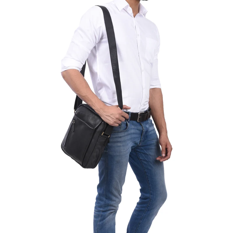 "Irving" Vintage Leder Tasche Klein