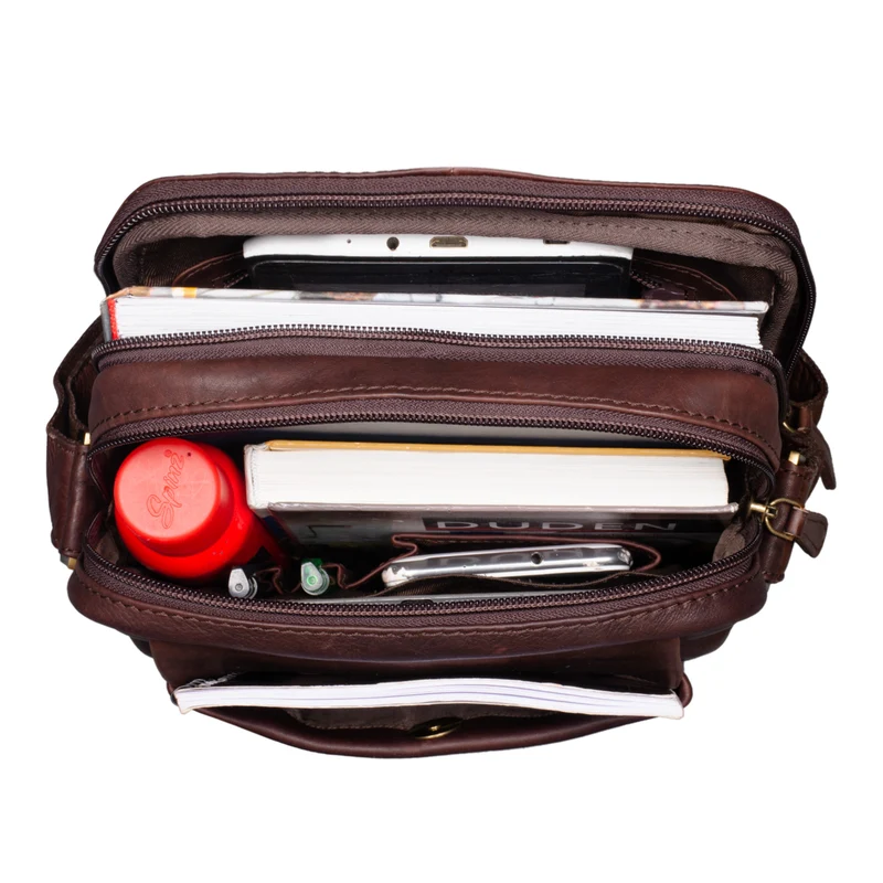 "Irving" Vintage Leder Tasche Klein