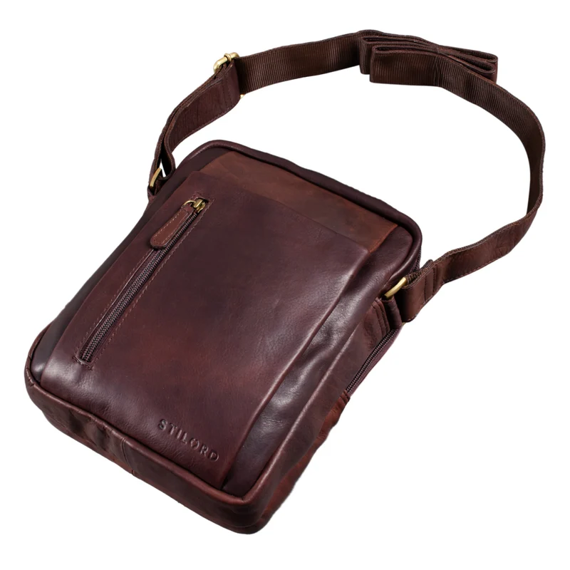 "Irving" Vintage Leder Tasche Klein