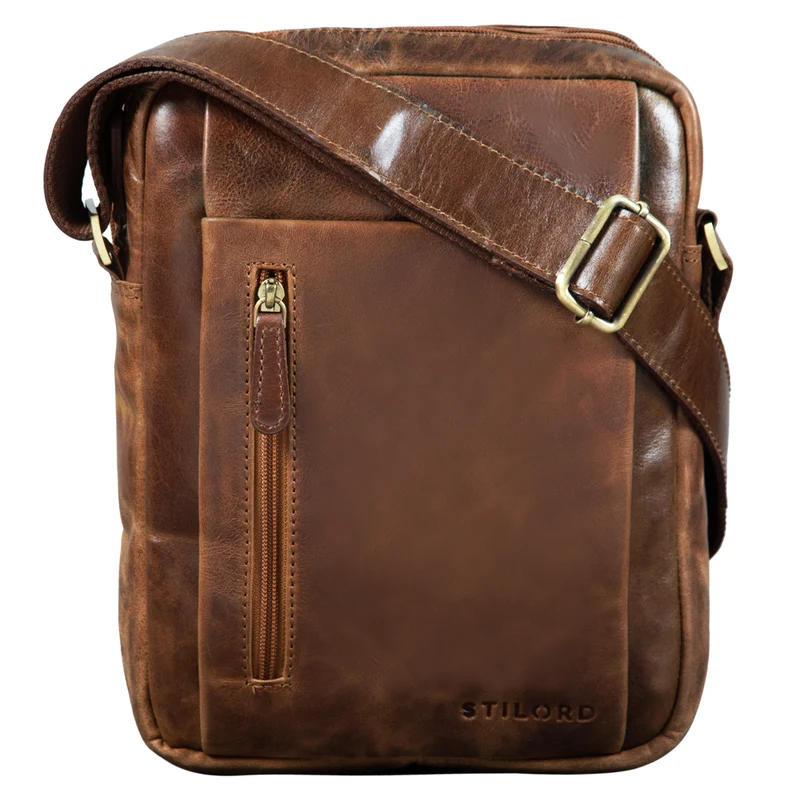 "Irving" Vintage Leder Tasche Klein
